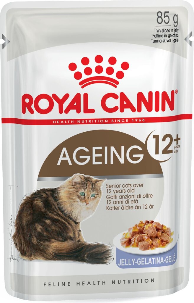 Royal Canin vyresnio amžiaus katėms Ageing +12, 12x85 g цена и информация | Konservai katėms | pigu.lt