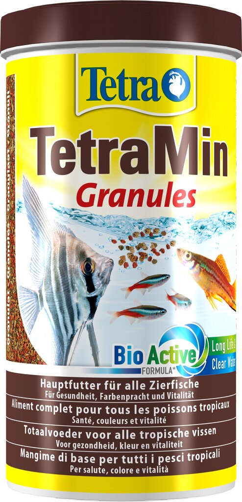 Maistas dekoratyvinėms žuvims Tetra TetraMin Granules, 1 L цена и информация | Maistas žuvims | pigu.lt