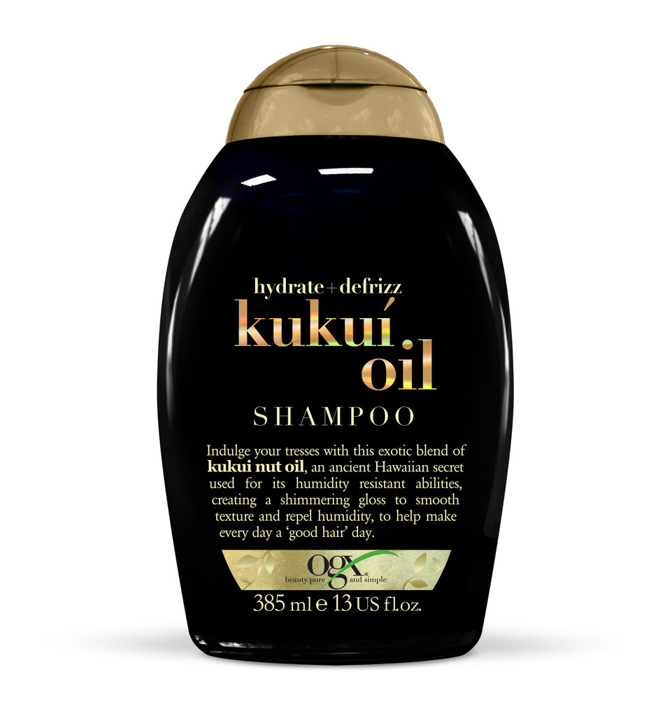 Drėkinamasis plaukų šampūnas su kukui riešutų aliejumi Organix, 385 ml kaina ir informacija | Šampūnai | pigu.lt