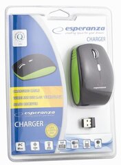 Esperanza Charger EM121, juoda/žalia kaina ir informacija | Pelės | pigu.lt