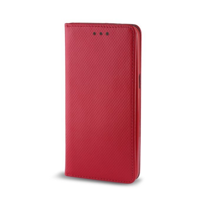 Atverčiamas dėklas Mocco Smart Magnet Book skirtas Samsung J320 Galaxy J3 (2016), Raudonas kaina ir informacija | Telefono dėklai | pigu.lt