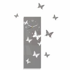 Sieninis laikrodis Skrajojantys drugeliai. Vertikalus kaina ir informacija | Laikrodžiai | pigu.lt