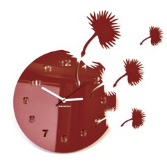 Sieninis laikrodis Skrajojantys pūkeliai. Apvalus su cfrl kaina ir informacija | Laikrodžiai | pigu.lt