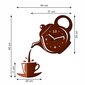 Sieninis laikrodis Kavinukas su puodeliu цена и информация | Laikrodžiai | pigu.lt