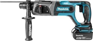 Akumulaitorinis perforatorius Makita DHR241RTJ, SDS-plus; 18 V kaina ir informacija | Perforatoriai | pigu.lt