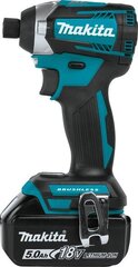 Аккумуляторный ударный гайковерт Makita DTD154RTJ 1/4" Hex, 18V цена и информация | Шуруповерты, дрели | pigu.lt