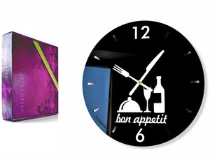 Sieninis laikrodis Skanaus, juodas kaina ir informacija | Laikrodžiai | pigu.lt