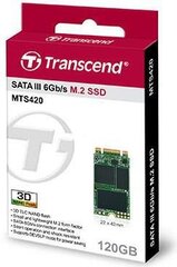 Transcend MTS420 120 GB, SATA3 (TS120GMTS420) kaina ir informacija | Transcend Kompiuterių komponentai | pigu.lt