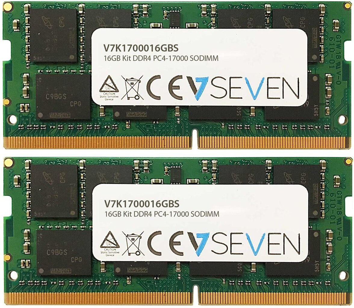 V7 DDR4 2x8GB, 2133MHz, CL15 (V7K1700016GBS) kaina ir informacija | Operatyvioji atmintis (RAM) | pigu.lt