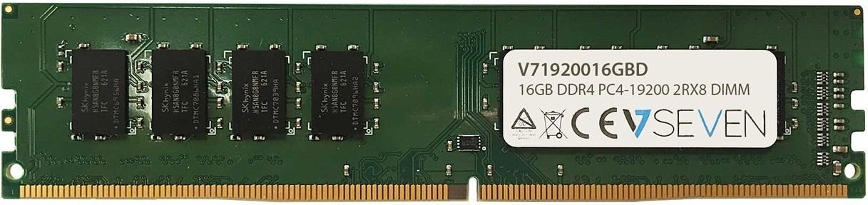 Оперативная память (RAM) V7 DDR4 16GB, 2400MHz, CL17 (V71920016GBD) цена |  pigu.lt