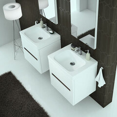 Нижний шкафчик для ванной комнаты с умывальником Kolo Modo 80 см, белый цена и информация | Шкафчики для ванной | pigu.lt