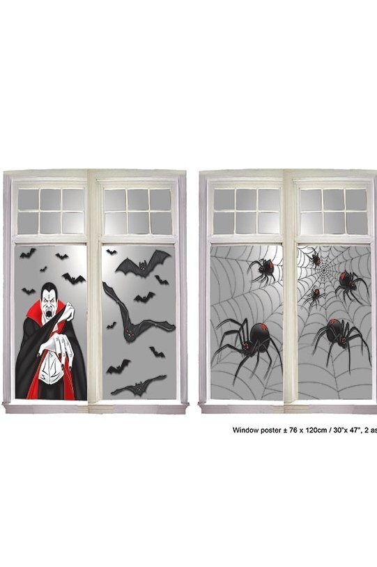 Helovino langų dekoracija kaina ir informacija | Dekoracijos šventėms | pigu.lt