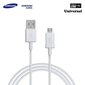 Samsung ECB-DU4EWE universalus įkrovimo laidas Micro USB 2.0, 1.5m, baltas kaina ir informacija | Laidai telefonams | pigu.lt