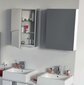 Pakabinama vonios spintelė Kolo Twins 50x70 cm, pilka kaina ir informacija | Vonios spintelės | pigu.lt