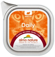 Мягкий корм для кошек ALMO NATURE с уткой, 100 г цена и информация | Консервы для кошек | pigu.lt