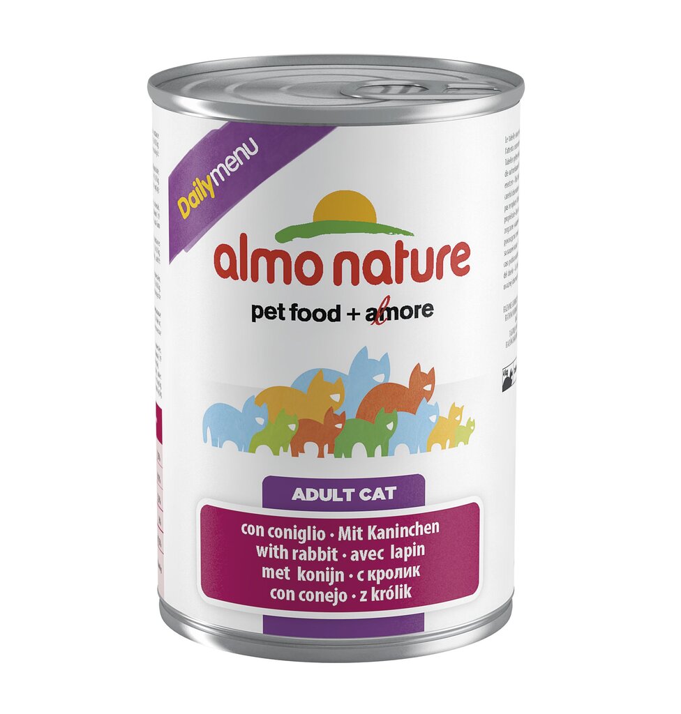 Almo Nature su triušiena, 400 g kaina ir informacija | Konservai katėms | pigu.lt