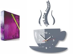 Часы настенные "Чашка кофе" цена и информация | Часы | pigu.lt