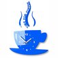 Sieninis laikrodis Kavos puodelis kaina ir informacija | Laikrodžiai | pigu.lt