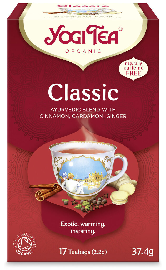 Ekologiška ajurvedinė arbata YogiTea® Classic, 37.4 g kaina ir informacija | Arbata | pigu.lt