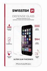 Swissten Ultra Slim Tempered Glass Premium 9H Защитное стекло Apple iPhone 6 Plus / 6S Plus цена и информация | Защитные пленки для телефонов | pigu.lt