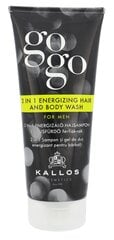 Шампунь-гель для душа для мужчин Kallos Cosmetics GoGo 2 in 1 Energizing 200 мл цена и информация | Шампуни | pigu.lt