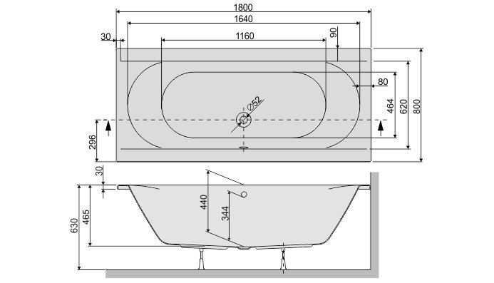 Vonia Sanplast Prestige WP/PR kaina ir informacija | Vonios | pigu.lt