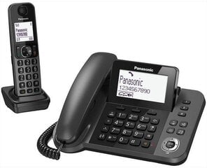 Panasonic KX-TGF310EXM, juodas kaina ir informacija | Stacionarūs telefonai | pigu.lt