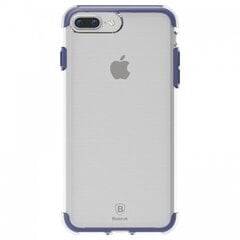 Baseus Guards Case Impact Silicone Case for Apple iPhone 7 Plus Transparent - Blue kaina ir informacija | Telefono dėklai | pigu.lt