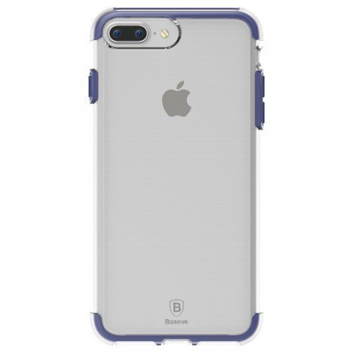 Baseus Guards Case Impact Silicone Case for Apple iPhone 7 Plus Transparent - Blue kaina ir informacija | Telefono dėklai | pigu.lt