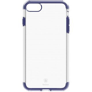 Baseus Guards Case Impact Silicone Case for Apple iPhone 7 Plus Transparent - Blue kaina ir informacija | Telefono dėklai | pigu.lt