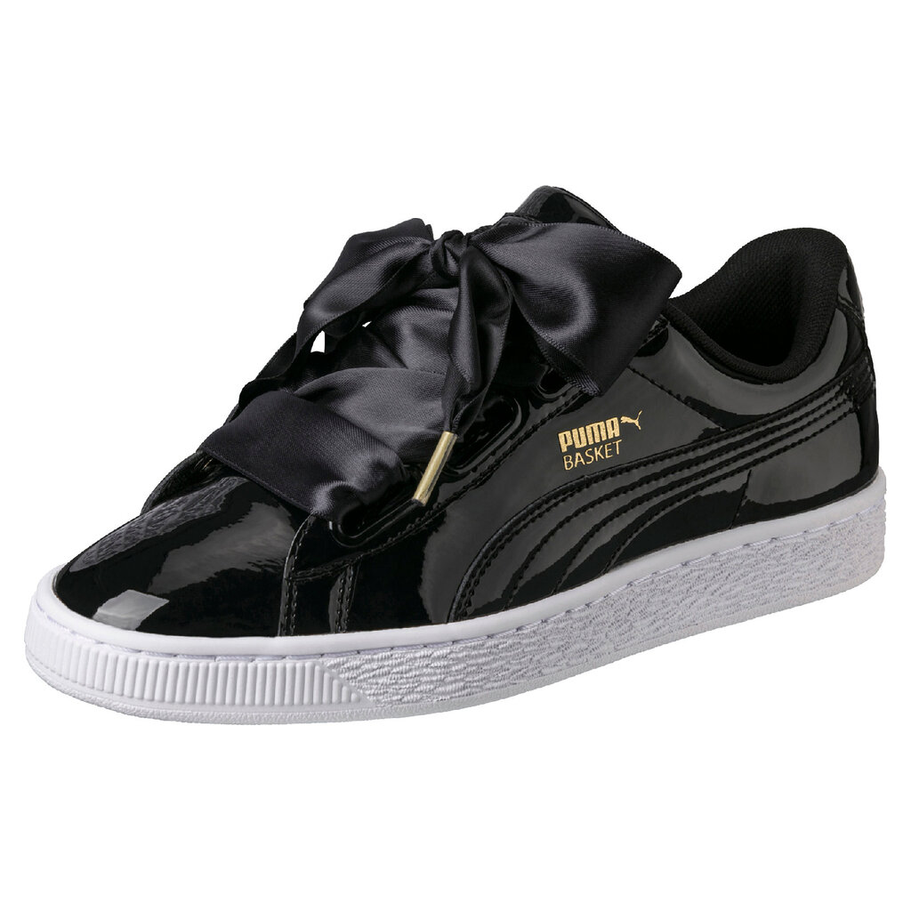 Sportiniai batai moterims Puma Basket Heart Patent​, juodi цена и информация | Sportiniai bateliai, kedai moterims | pigu.lt