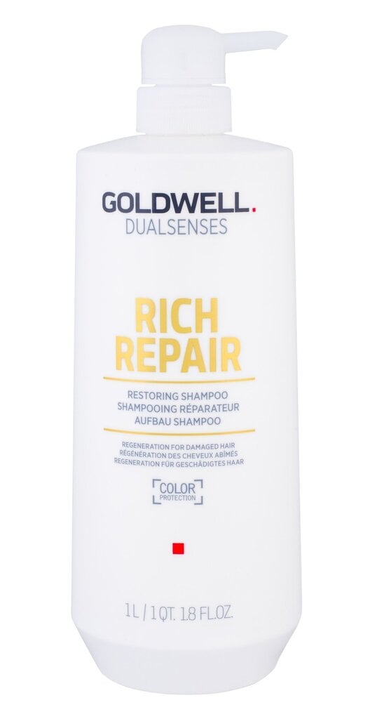 Atkuriamasis šampūnas sausiems ir pažeistiems plaukams Goldwell Dualsenses Rich Repair, 1000 ml цена и информация | Šampūnai | pigu.lt