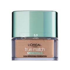 Mineralinis makiažo pagrindas L'Oreal Paris True Match 10 g, Honey kaina ir informacija | L'Oréal Paris Dekoratyvinė kosmetika | pigu.lt