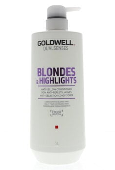 Кондиционер для нейтрализации желтого тона для светлых волос Goldwell Ds Blonde Blonde & Highlights, 1000 мл цена и информация | Бальзамы, кондиционеры | pigu.lt