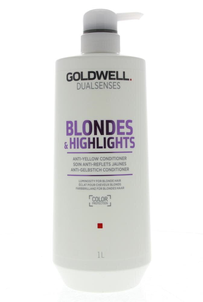 Geltonus tonus neutralizuojantis kondicionierius šviesiems plaukams Goldwell Ds Blonde Blonde & Highlights, 1000 ml цена и информация | Balzamai, kondicionieriai | pigu.lt