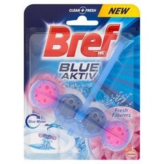 Очиститель и освежитель для туалета "BREF Blue Aktiv Fresh Flowers" 50г цена и информация | Bref Кухонные товары, товары для домашнего хозяйства | pigu.lt