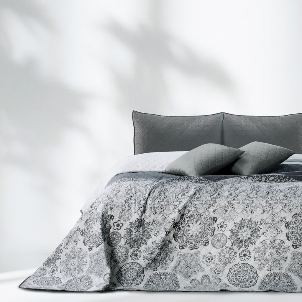 Dvipusė lovatiesė Alhambra White Grey, 170x270 cm kaina ir informacija | Lovatiesės ir pledai | pigu.lt