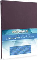 DecoKing Jersey Amelia Collection paklodė su guma čiužiniui, 100x200 cm kaina ir informacija | Paklodės | pigu.lt