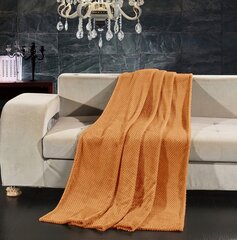 Оранжевое одеяло из микрофибры 220x240 см цена и информация | Покрывала, пледы | pigu.lt