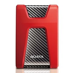 Жесткий диск ADATA HD650 2000 GB, 2.5 ", USB 3.1 (backward compatible with USB 2.0), Red цена и информация | Жёсткие диски (SSD, HDD) | pigu.lt