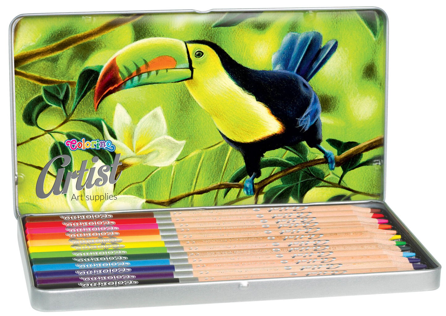 Spalvoti pieštukai, 12 spalvų, Colorino Artist kaina ir informacija | Piešimo, tapybos, lipdymo reikmenys | pigu.lt