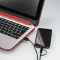 Hama 2in1 su USB-C adapteriu, auksu dengti kontaktai, ekranuotas, 1 m, juodas цена и информация | Kabeliai ir laidai | pigu.lt