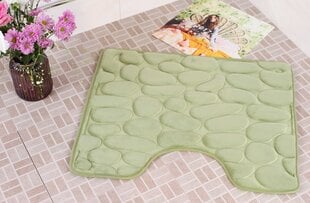 Коврик для ванной комнаты Memory foam "Benedomo" 50x60 Green цена и информация | Аксессуары для ванной комнаты | pigu.lt