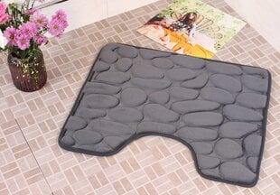 Коврик для ванной комнаты Memory foam "Benedomo" 50x60 Deep grey цена и информация | Аксессуары для ванной комнаты | pigu.lt