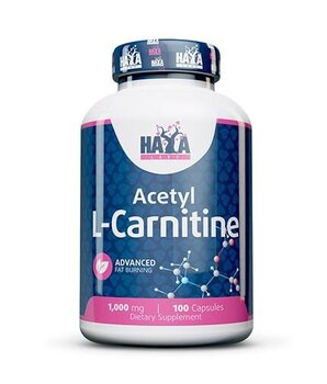 Maisto papildas Haya Labs Acetyl L-Carnitine 100 kaps. kaina ir informacija | Vitaminai, maisto papildai, preparatai gerai savijautai | pigu.lt