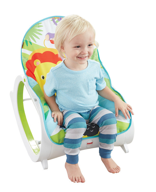 Gultukas-kėdutė Fisher Price Infant to Toddler Rocker, blue kaina ir informacija | Gultukai ir sūpynės | pigu.lt