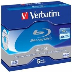 Verbatim BD-R DL 6x 5P Jewel 50 GB 43748 kaina ir informacija | Vinilinės plokštelės, CD, DVD | pigu.lt