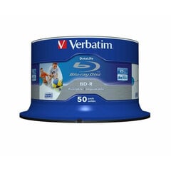 Диски Verbatim 43812 - BD-R, Datalife, 25GB 6x 50pk цена и информация | Виниловые пластинки, CD, DVD | pigu.lt