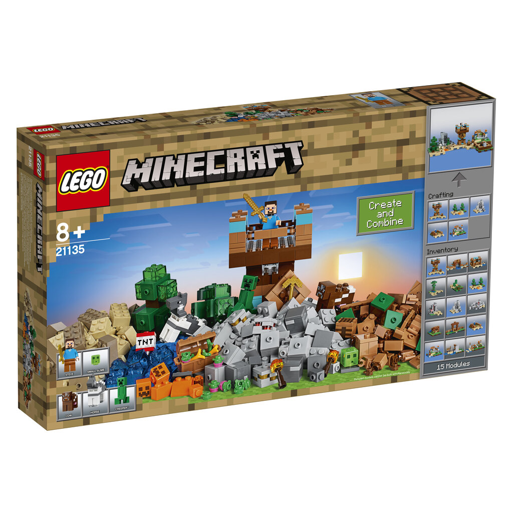 21135 LEGO® Minecraft Kraft dėžutė 2.0 kaina ir informacija | Konstruktoriai ir kaladėlės | pigu.lt