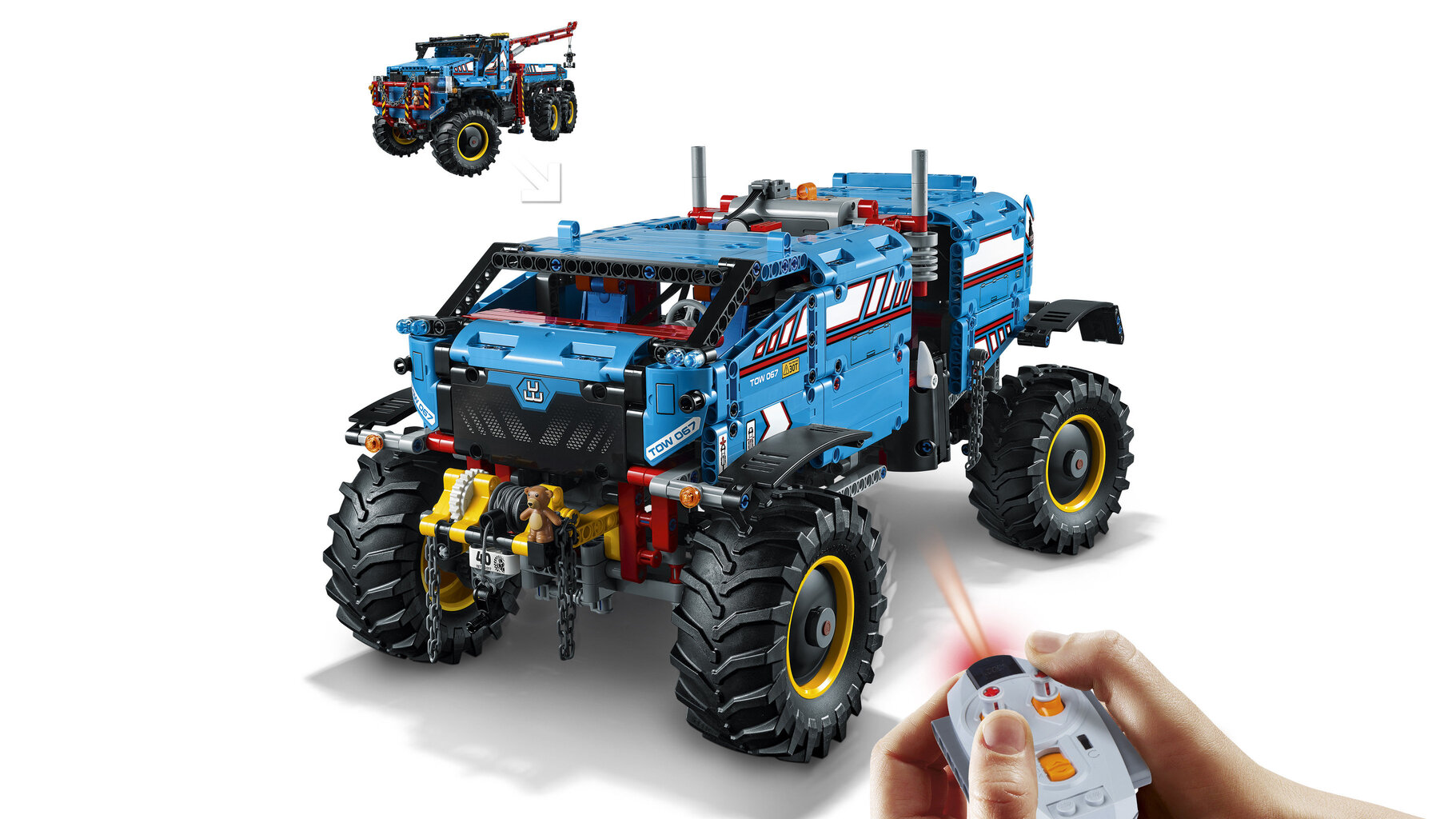 42070 LEGO® TECHNIC 6 x 6 visureigis vilkikas цена и информация | Konstruktoriai ir kaladėlės | pigu.lt